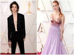 
      
      Celebs bring their fashion A-game to Oscars red carpet
      
      