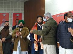 
      
      Congress MLA from Moga, Harjot Kamal, joins BJP in Chandigarh
      
      