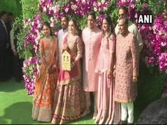 
      
      Ambani-Mehta wedding: Stars descend to greet Akash, Shloka
      
      