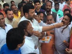 
      
      BJP celebrates victory in MP bypolls
      
      