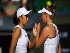 
      
      Wimbledon: Mertens-Shuai reach women's doubles final
      
      