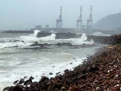 
      
      Andhra administration warns people against venturing into sea
      
      