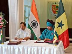 
    India, Senegal sign MoU on health, medicine in Dakar, review bilateral ties
    