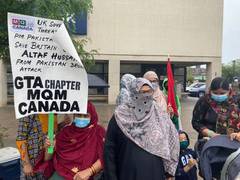 
    Muttahida Qaumi Movement stages protest in Canada against Imran Khan, Pak Army 
    