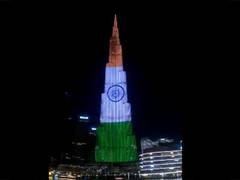 
      
      UAE: Dubai's Burj Khalifa lit up in colours of Indian flag
      
      