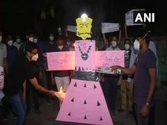 
      
      Doctors in Delhi burn 'Vetan chor' Ravan  effigy over non...
      
      