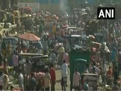 
      
      COVID-19: People flout COVID-19 norms at Delhi's Ghazipur market
      
      