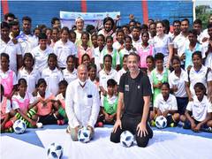 
      
      World's first-ever FIFA football for school programme...
      
      