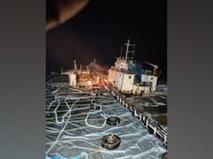 
      
      Indian Coast Guard's MV Hermeez evacuates 12 crew members of...
      
      