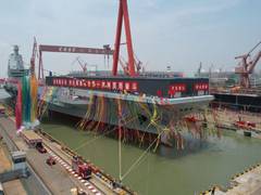 
      
      China's PLA Navy launches its third aircraft carrier
      
      