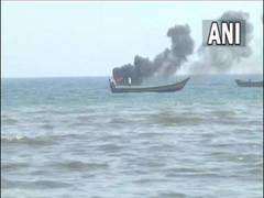 
      
      Andhra: Over 7 injured as boats set on fire in clash between...
      
      