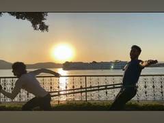 
      
      Siddhant Chaturvedi, Ishaan Khattar bond on sets of 'Phone...
      
      
