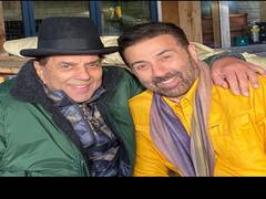 
      
       Dharmendra showers love on his 'most loving' son Sunny Deol 
      
      