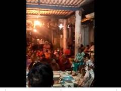 
      
      Scuffle breaks out as Christian prayers held in front of temple
      
      