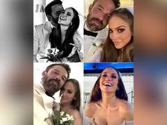 
      
      JLO and Ben Affleck shed tears during wedding vows
      
      