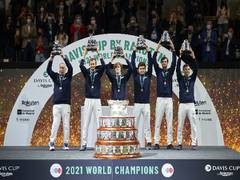 
      
      Russia defeat Croatia to lift third Davis Cup title
      
      