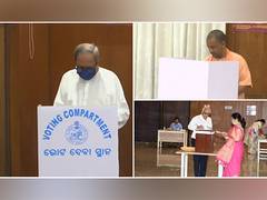 
      
      Presidential polls: CMs of UP, Odisha, Gujarat cast vote
      
      