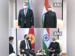 
      
      S Jaishankar meets Kyrgyzstan, Kazakhstan's Foreign Ministers...
      
      