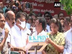
      
      AIADMK workers protest against TN govt over property tax
      
      