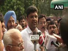 
      
      My father's presence will provide strength to me: Dushyant...
      
      