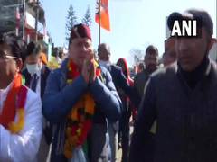 
      
      U'khand polls: Pushkar Singh Dhami holds door-to-door...
      
      