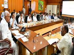 
      
      K'taka CM BS Yediyurappa holds meeting with Kodagu MLAs
      
      