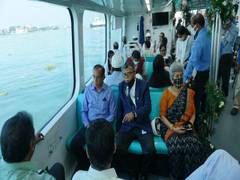 
      
      Cochin Shipyard hands over first electric boat to Kochi Metro Rail
      
      