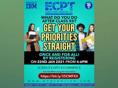 
      
      ECPT Career Seminar - 22nd Jan, counsellors will speak on...
      
      