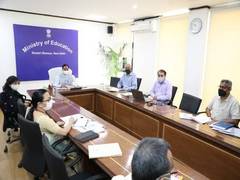 
      
      Union Education Minister reviews activities of National...
      
      
