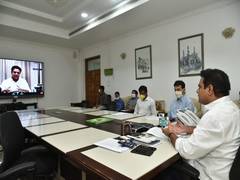
      
      Telangana Minister KT Rama Rao reviews municipal works of...
      
      