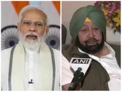 
      
      PM Modi enquires about Captain Amarinder Singh's health
      
      