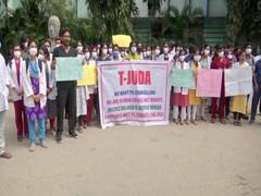 
      
      Junior doctors stage protest at Osmania Medical College over...
      
      