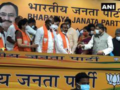 
      
      TRS' Eatala Rajender changes camp, joins BJP
      
      