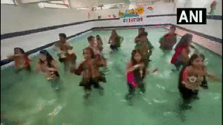 
      
      Check out this cool video of people performing Garba in pool
      
      