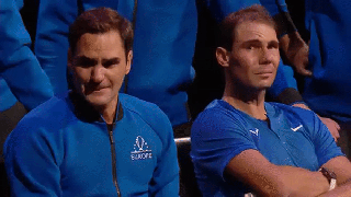 
      
      Federer, Nadal weep as Swiss legend calls time on tennis career
      
      