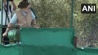 
      
      PM Modi releases 8 cheetahs in MP's Kuno National Park
      
      