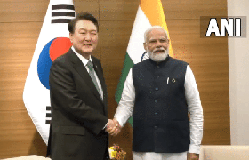 
      
      PM Modi extends wishes to South Korean President as both countrie
      
      
