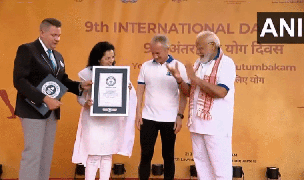 
      
      UN: Yoga event led by PM Modi enters Guinness Book
      
      