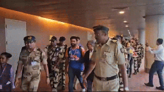 
      
      Team India arrives in Mumbai to grand welcome by fans
      
      