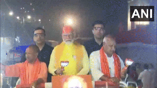 
      
      PM Modi holds roadshow after offering prayers at Ram Temple
      
      