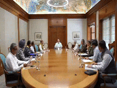 
      
      PM Modi chairs high-level meeting with top defence officials
      
      