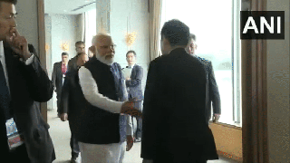 
      
      PM Modi meets Japanese counterpart Kishida in Hiroshima
      
      