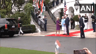 
      
      PM Modi receives ceremonial welcome at White House
      
      