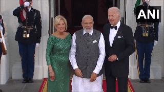 
      
      US Prez, First Lady Jill Biden welcome PM Modi at White Hous
      
      