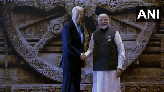 
      
      PM Modi welcomes US President Joe Biden at G20 Summit Venue
      
      