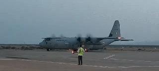 
      
      IAF C-130J aircraft lands in Port Sudan for evacuations
      
      