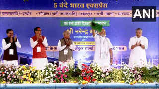 
      
      Madhya Pradesh: PM Modi flags off 5 Vande Bharat trains
      
      