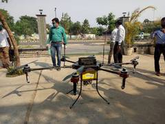 
      
      Odisha: Drones to spray disinfectants on Bhubaneswar roads...
      
      