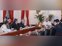 
      
      Top Indian delegation holds talks with Sri Lanka President
      
      