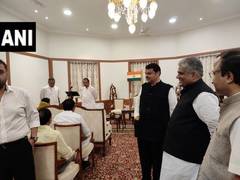 
      
      Fadnavis takes oath as Maharashtra CM; NCP's Ajit Pawar...
      
      